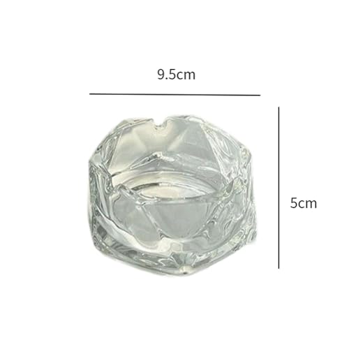 SHUBNALI Glass Ashtray Modern Craft Luxury Gift Ash Tray Holder for Home Tabletop color A