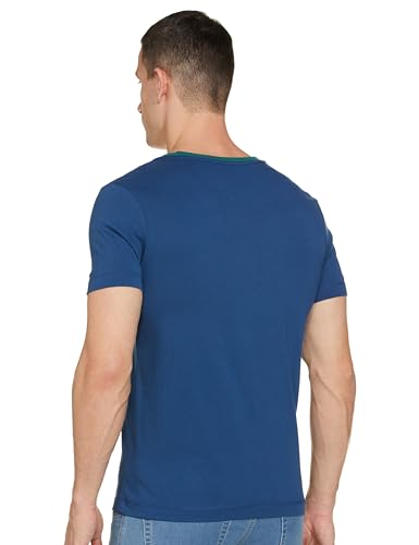 U.S. POLO ASSN. Mens HS Round Neck T-Shirts (UDTSHS0447_Navy_M)