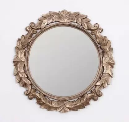 Vas Collection MDF Mirror Frame Fro Wall Decor,Bedroom,Living Room,Bathroom & Hallway (White Antique)