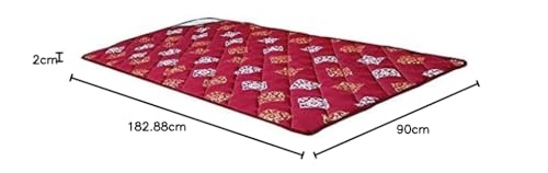 PumPum Quilt 1-Inch Soft Single Size Folding and Travel Foam Mattress (72x36 Inch)