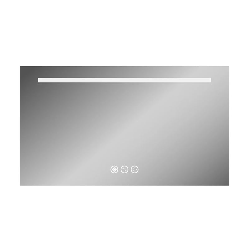 Artessa Backlit Rectangular LED Mirror with Defogger, Dimmer, 3-Colour LED for Bathroom (90 x 120 CM)