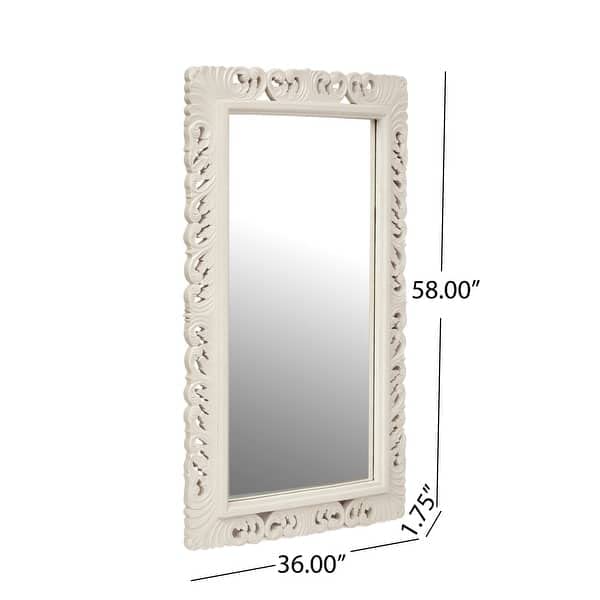 The Zara Enterprises Wooden Mirror Frame somthing is Different only Frame Without Mirror Colour White Deco Size 36×58