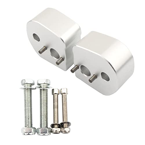 UJEAVETTE 25mm Motorcycle ATV Dirt Bike Motocross Handlebar Risers Silver