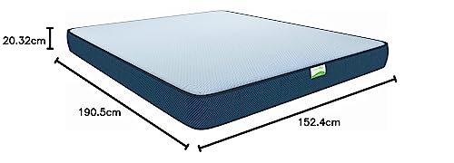 Sleepfresh Dreamfresh Ortho High Resiliance and Memory Foam 8 Inches Orthopaedic Back Relief Mattress (75X60X8 Inches)