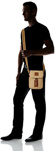 Swiss Military Cama Beige Canvas Sling Bag | Rugged 16 oz Canvas | Versatile Travel Companion | Interior Organization | Small Bag with Sling | 2 Ltr.