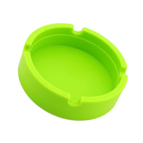 SECRET DESIRE™ Round Silicone Ashtray Smoking Cigar Holder for Tabletop Office Green