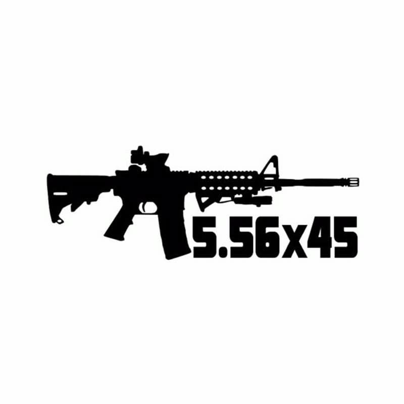 GADGETS WRAP Vinyl Wall Decal Sticker Personality AR-15 Rifle 5.56x45 Bullet Fashion