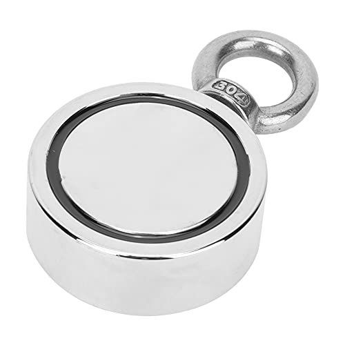 Ubersweet® Lifting Magnet Ring, Waterproof Magnetic Salvage Ring Portable Powerful for Magnet Fishing for Hanging for Lifting(LNM60-3)