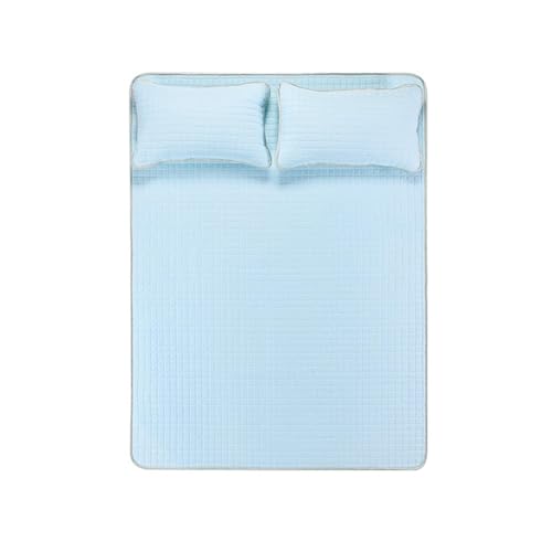 SECRET DESIRE Cooling Mattress Pad Soft Sleeping Mat Cool Mat Cooling Fitted Sheets Blue 1.5mx2.0m