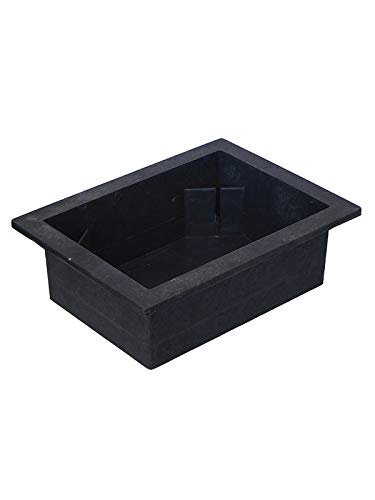 CRAFT SMITH Elegant Rectangular Water Fountain Plastic Tub (Size: 29.5 x 22x 10 CM | Colour: Black | Weight: 450 gram)