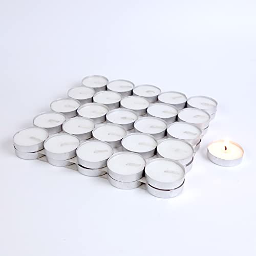 DEOHAM Unscented Smokeless Handmade Decorative Tea Light Candles, Small Votive Mini Tealight Candles for Home Decoration, Weddings, Dinner & Emergencies (500 Pcs)