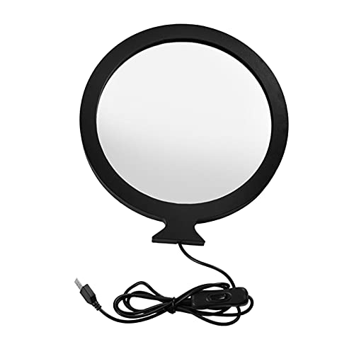 CALANDIS LED Wall Mirror Bathroom Mirrors with Light 24CM Round Decorative Halloween