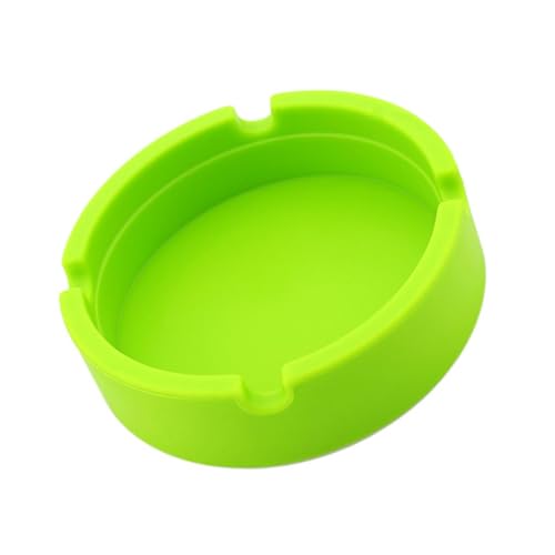 SECRET DESIRE™ Round Silicone Ashtray Smoking Cigar Holder for Tabletop Office Green