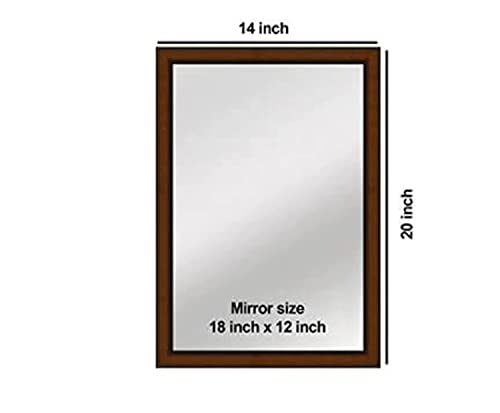 Cheval Glasses Rectangular Wall Mirror with Frame - (16x20Inches, Inches Rectangle)