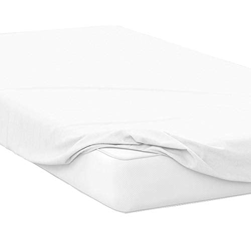 Yarns of Cotton Bed Cot Fitted Sheet - 30" x 75" White Solid - 2 Qty Cot Fitted Sheet Only - Cot Size Mattress 4"-8" Deep - Perfect for Narrow Twin/Cot Size/Rv Bunk/Guest Bed/Camping Cot