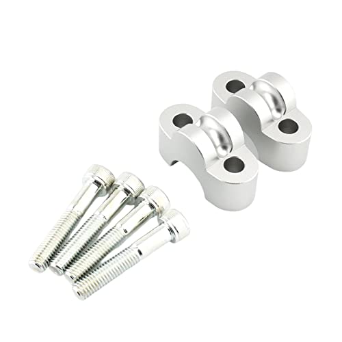 CALANDIS™ 2 Pieces Motorcycle Handlebar Riser Clamp for Honda CB1100 RS CB1100 EX Silver | Risers | Handlebars, Grips Levers | Motorcycle Parts