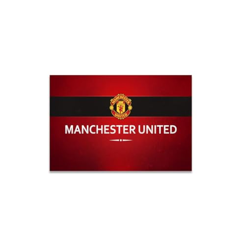 GADGETS WRAP Canvas Gallery Wrap Framed for Home Office Studio Living Room Decoration (14x11inch) - Manchester Utd