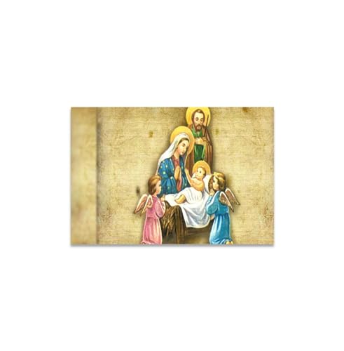 GADGETS WRAP Canvas Gallery Wrap Framed for Home Office Studio Living Room Decoration (17x11inch) - Roman Catholic