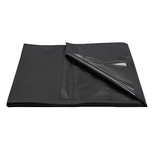 ClearUmm Bedding PVC Extra Deep Pocket Fitted Sheet, Cooling Bed Sheet, King Size (Black)