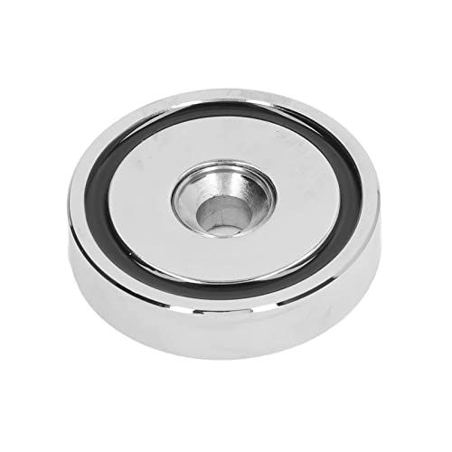 Ubersweet® Hole Magnet, 75KG Pulling Force Countersunk Hole Magnet Silver Corrosion Resistant for Office