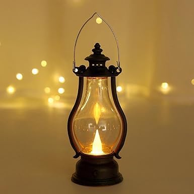 Super Adorazone Acrylic Battery Operated Lantern Lamp LED Candle for Home Decoration (Pack of 12) Pack Includes: Lantern Lamp LED Candle