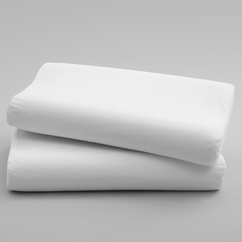 Navrang Foam & Fabrics Memory Foam Contour Pillow Pack of 2. Firmness:- Medium Soft