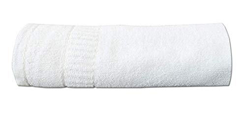 Kuber Industries Cotton Bath Towel 400 GSM (1 Piece, White)