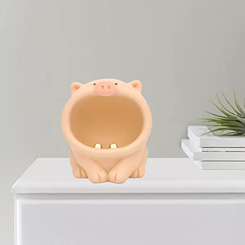 MYADDICTION Resin Animal Ashtray Centerpiece Statue for Indoor Outdoor Desktop Mens Gift Light Pink