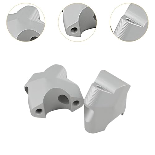 LOOM TREE® Motor Handlebar Riser Modification Accessories Height Increase Raise Adapter Silver | Parts & Accessories | Motorcycle Parts | Handlebars, Grips & Levers | Risers