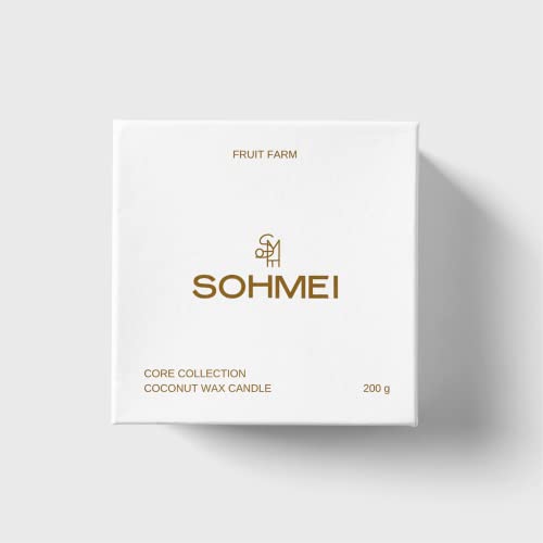 SOHMEI | Fruit Farm | Coconut Wax Scented Candles | Grape, Muguet, Lilac, Sweet Berries, Amber (200 g)