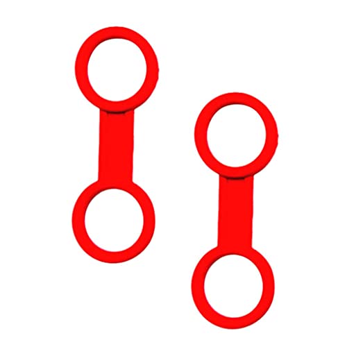 THE STYLE SUTRA®2 Pieces Universal Scuba Diving Silicone Snorkel Keeper Holder Red