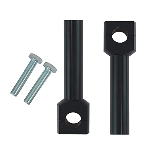 UJEAVETTE Motorcycle Handlebar Riser Kit 22/25mm Universal for Motocross Black 25MM