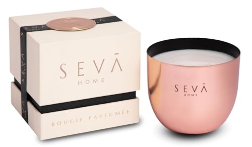 SEVA HOME Heirloom Candle - Classic - Berries (Rose Gold) | 40 Hours Long Burning | Candles for Home Decor, Luxury Gift for All Occasions