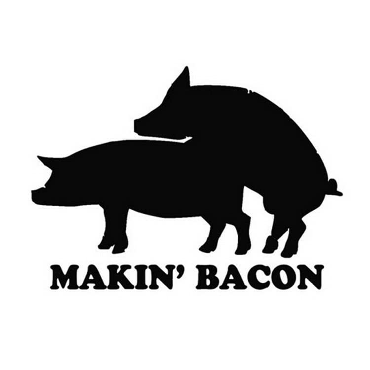 GADGETS WRAP Vinyl Wall Decal Sticker Making Bacon Pig Waterproof