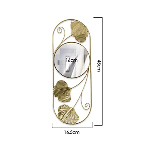 ATORSE® Wall Mirror Wall Mounted Wall Sculptures for Entrance Indoor Bathroom