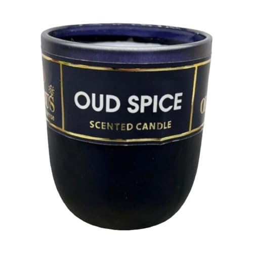 The Decor Affair 1 Pcs Oud Spice Fragrance-Infused Scented Tea Light Candle for Aromatherapy, Relaxation, and Home Ambiance.