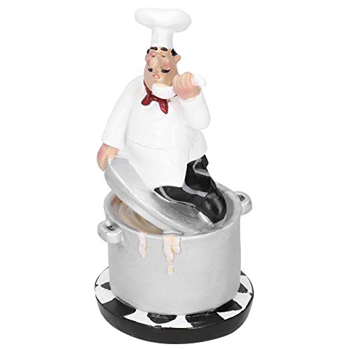 Chef Figurine, Handmade Beautiful Restaurant Decor, Cute 4 Kinds for Restaurant Home