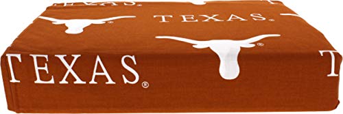 College Covers Texas Longhorns Printed Sheet Set - Twin - Solid