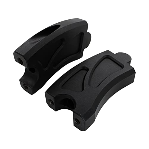 ATORSE Universal Handle Bar Risers Connector Compatible with H.O. N.D.A Rebel Cmx500 Cmx300 Black | 2X Bar Risers 4X Bolts