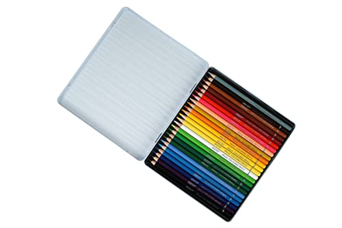 BRUSTRO Artists' Coloured Pencil Set of 24 (in Elegant tin Box)