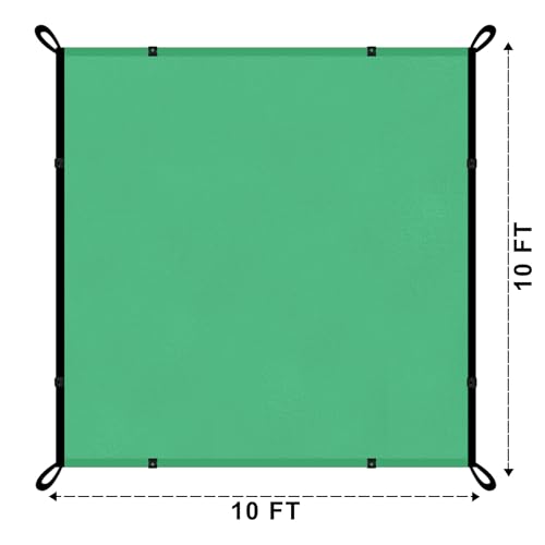 Shalimar Multipurpose Shade Net/Agro Net/Green Net - 75% (Green Colour) (10 ft x 10 ft)