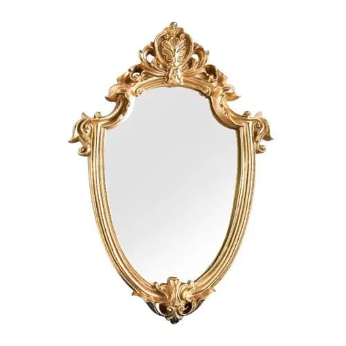 WoodIdea Gold Mirror Frame Mirror Frame Golden Size 30x20 inch Only Frame Wiyh Out Mirror