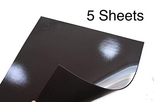 BestPriceEver Flexible Magnetic Sheet 300mm x 300mm x 1.5mm Thickness Brown for Fridge Magnet and DIY Project (5 Sheets)