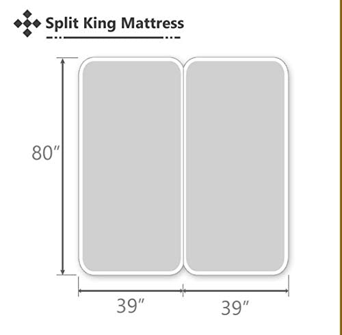 Split King Sheets for Adjustable Beds 5-Piece Split King Sheet Set, 800 Thread Count 100% Egyptian Cotton,12" Deep Pocket Adjustable Bed Sheets, Teal Solid