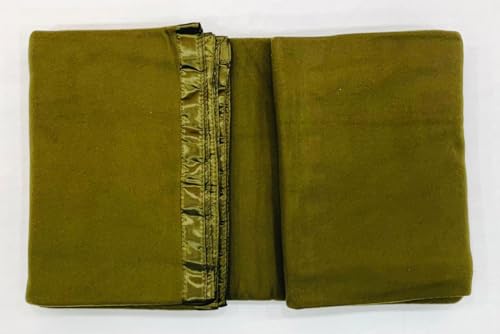 Bombay Dyeing All Season Very Soft & Cozy Light Weight Poly Acrylic Fleece Blanket. (Size : 220 cm x 150 cm) (Green)