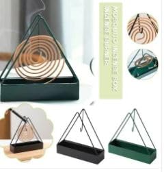 Trendmad Triangular Mosquito Coil Burner, Mosquito Coil Holder, Incense Holder, Coil Stand for Indoor and Outdoor Pack of 2