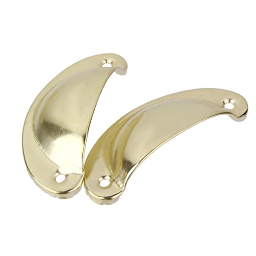 MYADDICTION 10 x Shell Shaped Antique Door Cabinet Drawer Box Bin Handle Cup Pull Golden