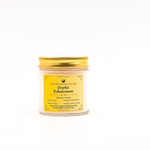 The Remedial Store Healing Ritual Money Candle | Luxury Fragrance | Therapy Candle | Glass Candle | Jar Candle | Soy Wax Candle | Smokeless Wax Candle | 30 Hours Burning Time (Psychic Enhancement)