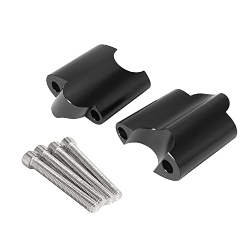 UJEAVETTE 2Pcs Handlebar Riser Clamp for XL 1200x Forty-Eight 2010-17 Black
