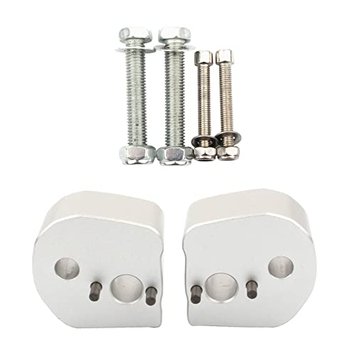 ATORSE 25Mm Motorcycle A.T.V. Dirt Bike Motocross Handlebar Risers Silver | 1 Pair Handlebar Risers with Accessories